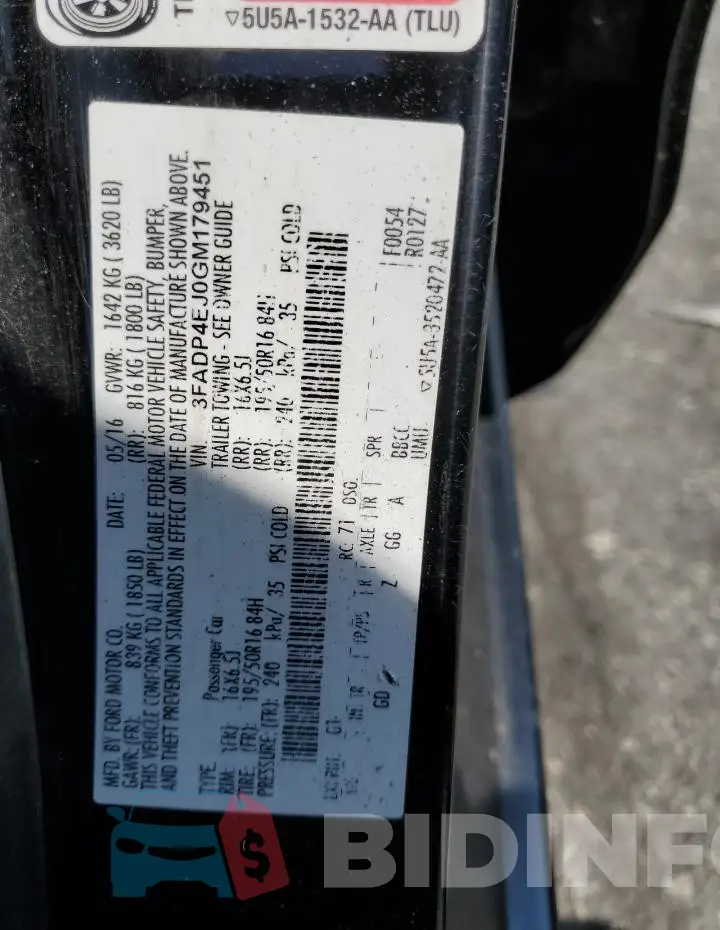 3FADP4EJ0GM179451 Photo# 12