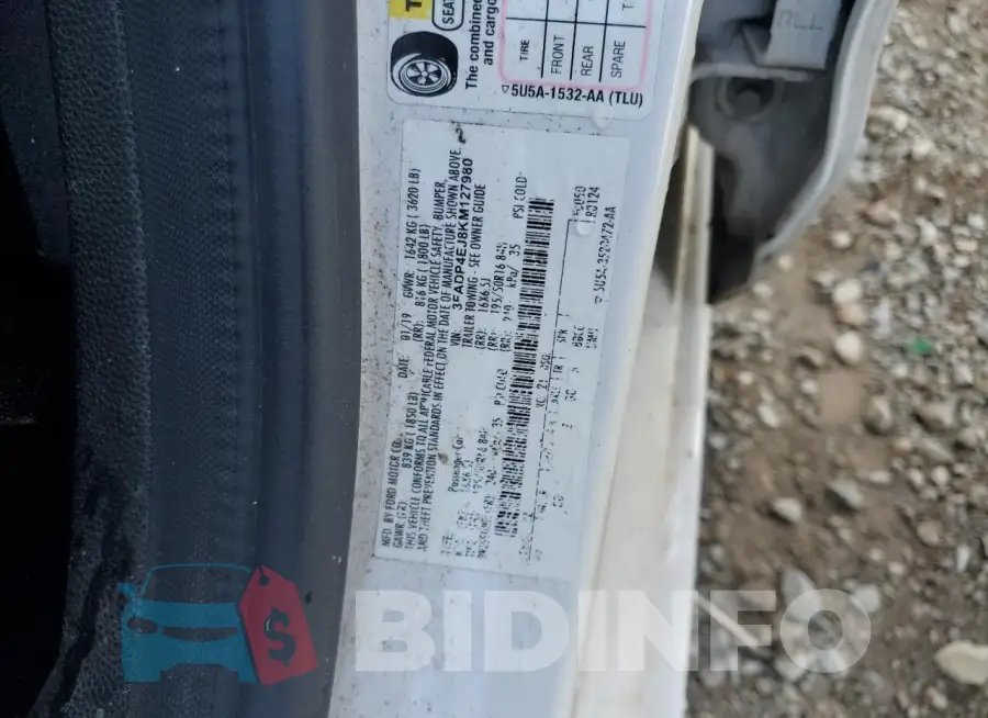 3FADP4EJ8KM127980 Photo# 12