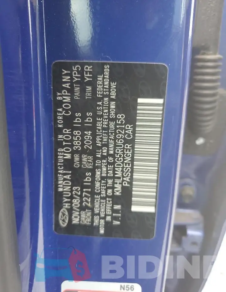 KMHLM4DG5RU692158 Photo# 12