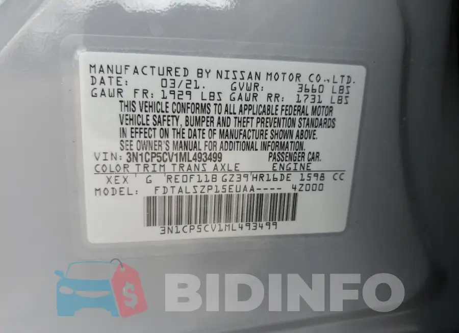 3N1CP5CV1ML493499 Photo# 12