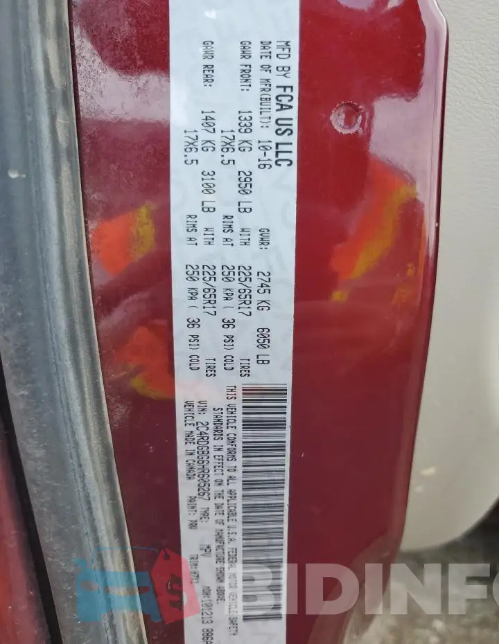 2C4RDGBG6HR605267 Photo# 13