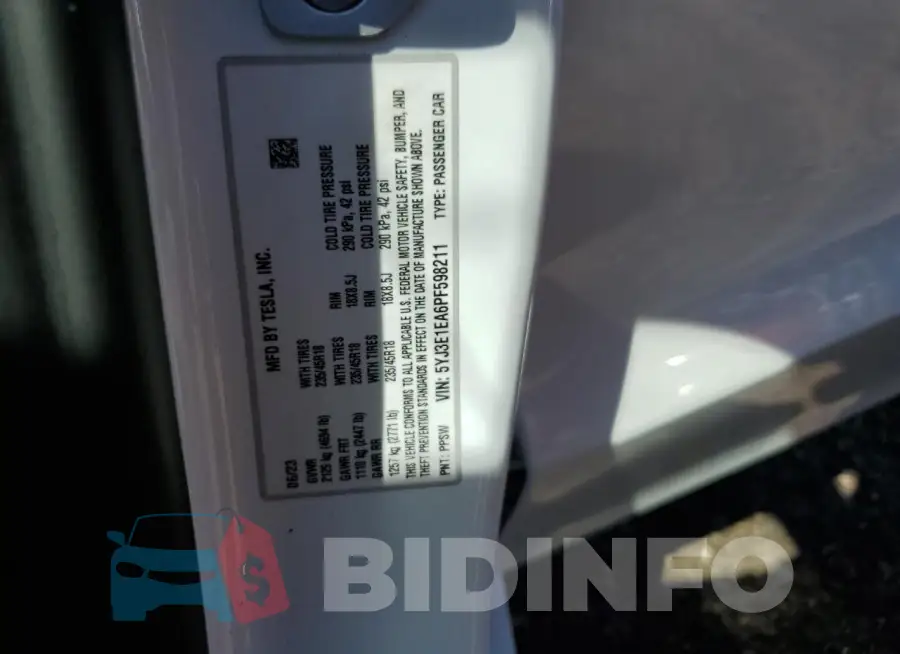 5YJ3E1EA6PF598211 Photo# 13