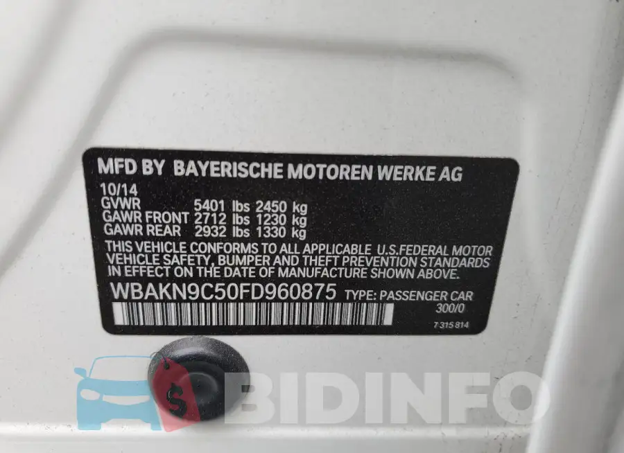WBAKN9C50FD960875 Photo# 12