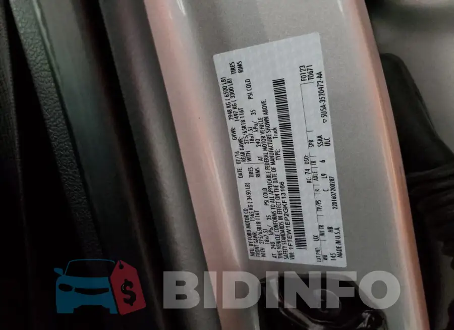 1FTEW1EP2GKF13166 Photo# 12