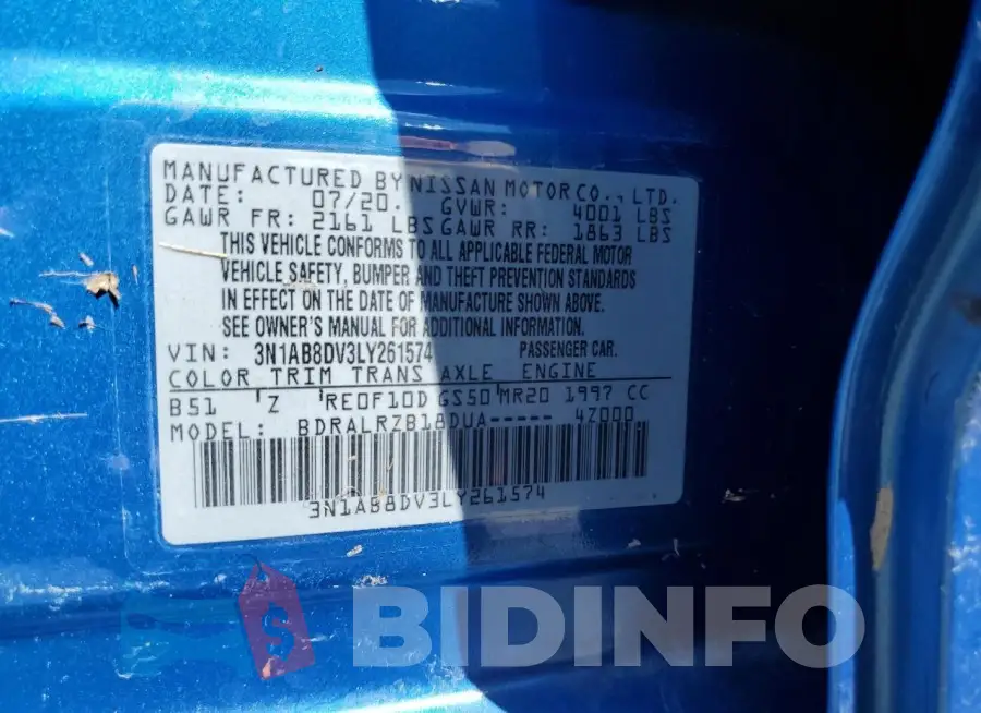3N1AB8DV3LY261574 Photo# 12