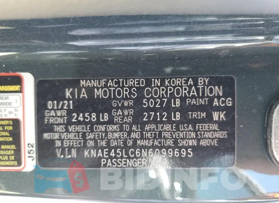 KNAE45LC6N6099695 Photo# 12