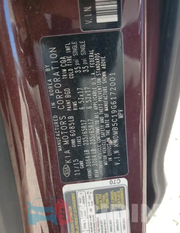 KNDMB5C19G6172001 Photo# 13