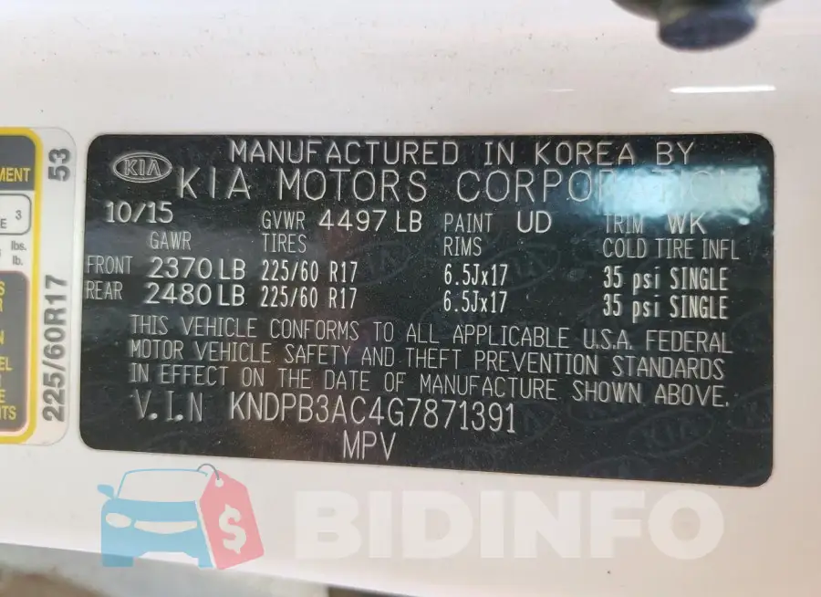 KNDPB3AC4G7871391 Photo# 12