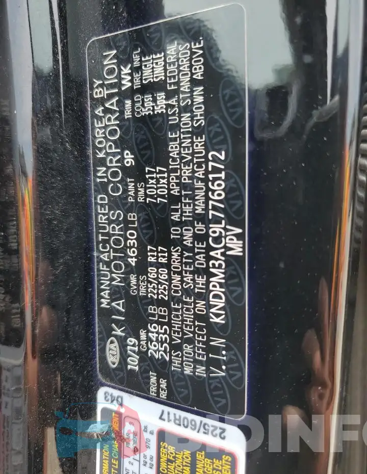 KNDPM3AC9L7766172 Photo# 13