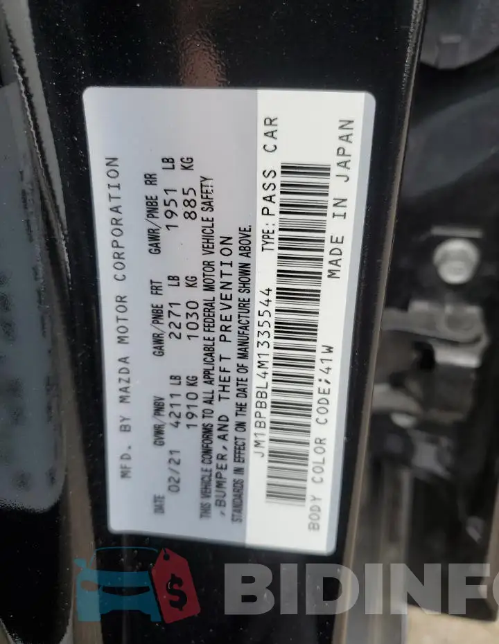 JM1BPBBL4M1335544 Photo# 12