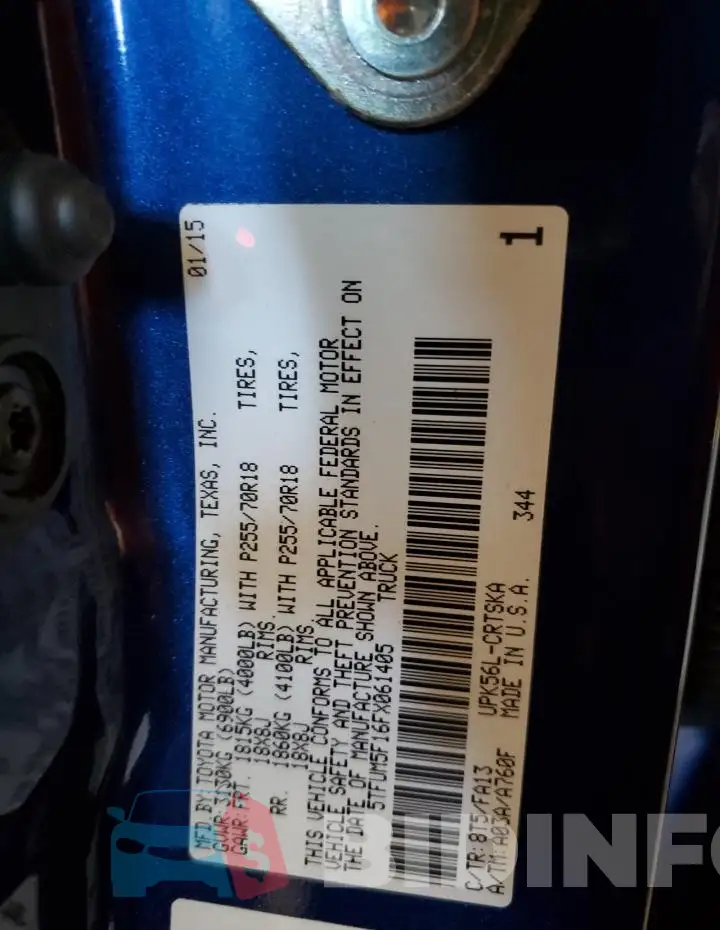 5TFUM5F16FX061405 Photo# 13