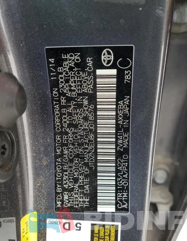 JTDZN3EU8FJ018576 Photo# 12