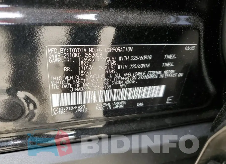JTMAB3FV8RD169188 Photo# 14