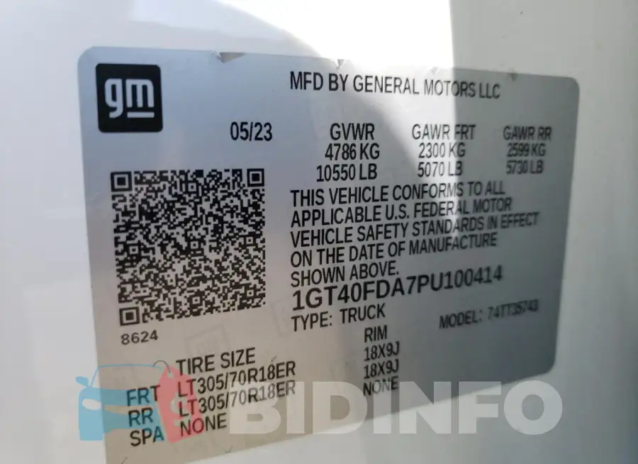 1GT40FDA7PU100414 Photo# 13