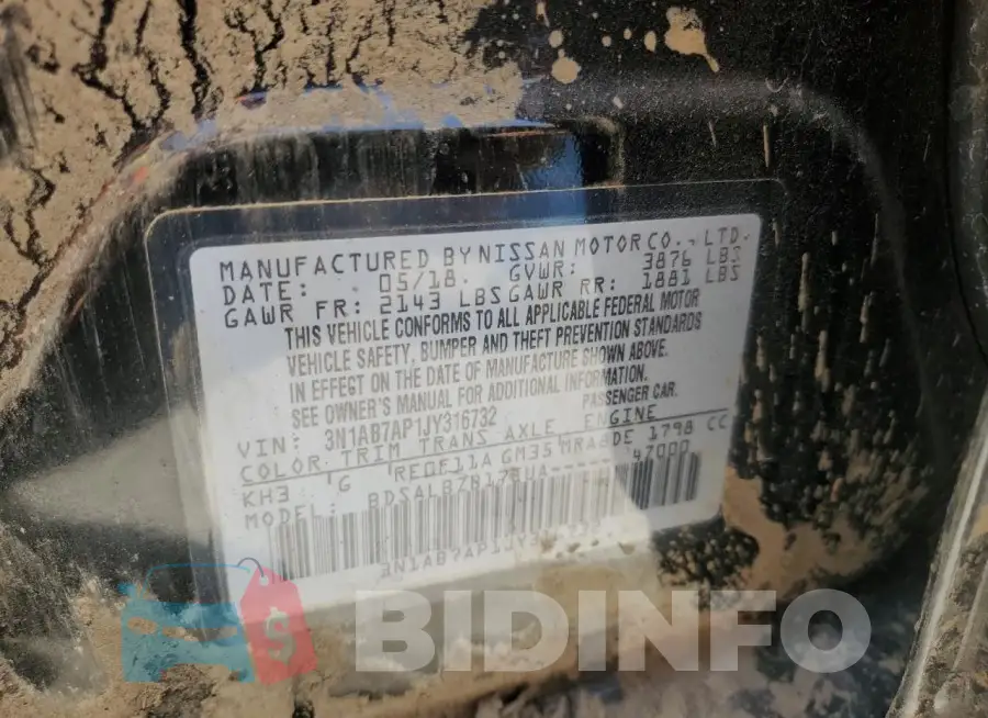 3N1AB7AP1JY316732 Photo# 12