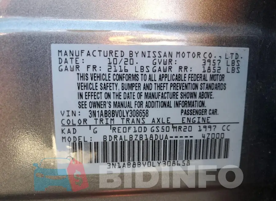 3N1AB8BV0LY308658 Photo# 13