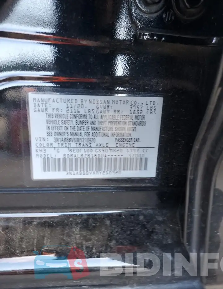 3N1AB8BVXMY210920 Photo# 12