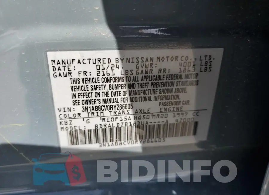 3N1AB8CV0RY286605 Photo# 13
