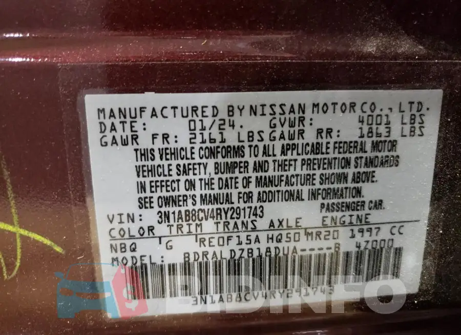 3N1AB8CV4RY291743 Photo# 12