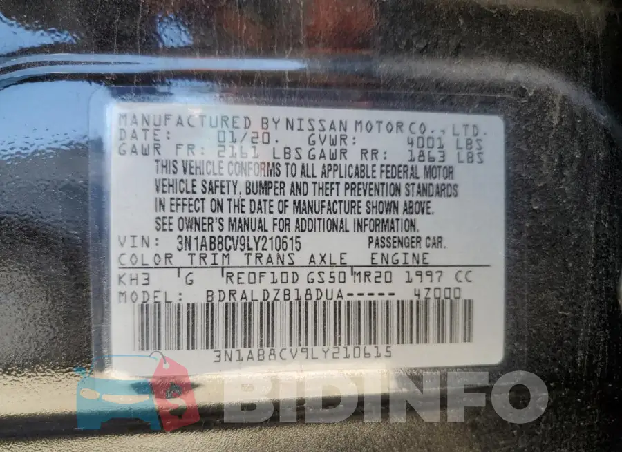 3N1AB8CV9LY210615 Photo# 12