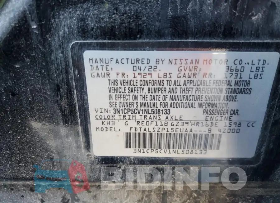 3N1CP5CV1NL508133 Photo# 13