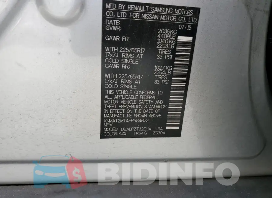KNMAT2MT4FP584673 Photo# 13