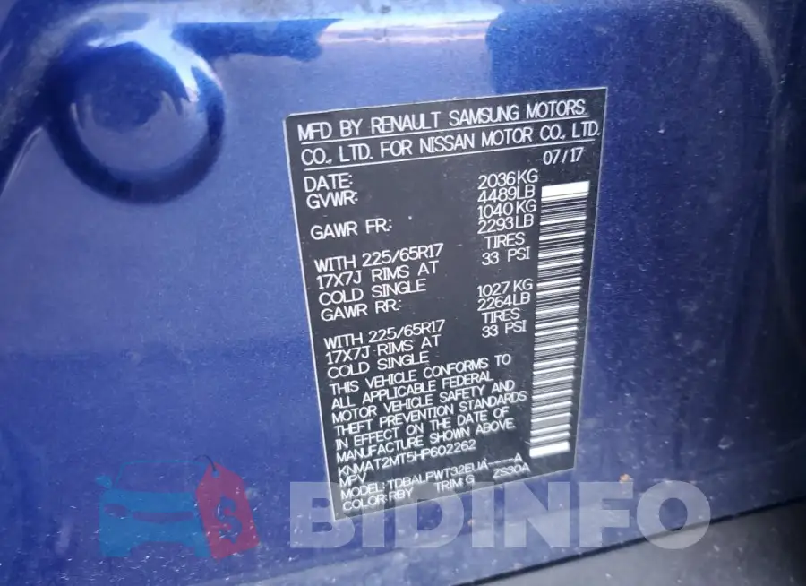 KNMAT2MT5HP602262 Photo# 12