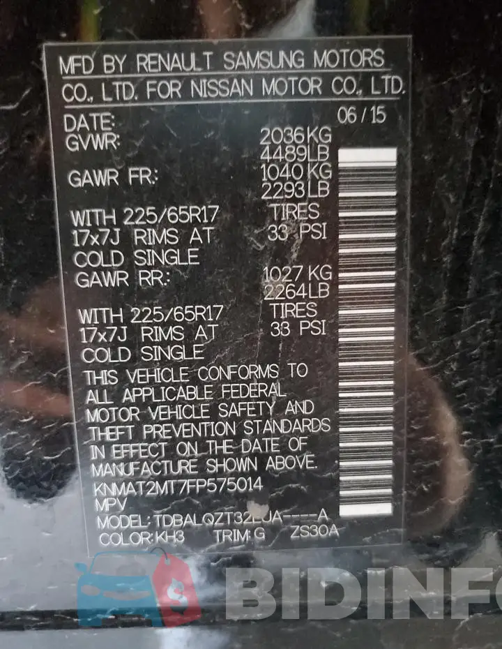 KNMAT2MT7FP575014 Photo# 12