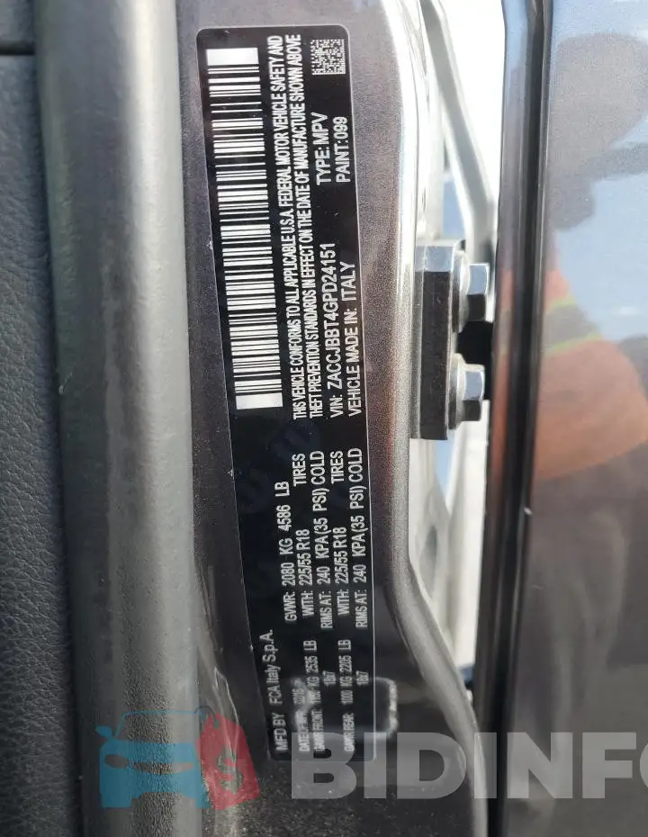 ZACCJBBT4GPD24151 Photo# 13