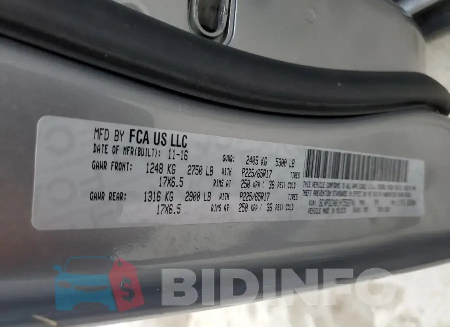 3C4PDCAB1HT552741 Photo# 13