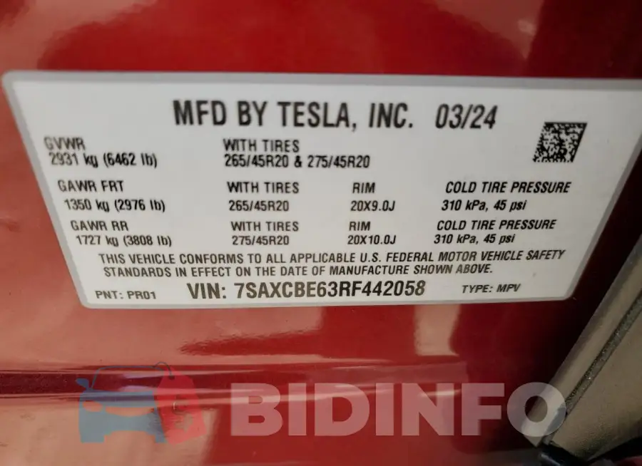 7SAXCBE63RF442058 Photo# 13