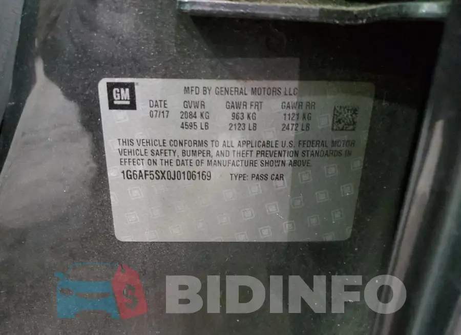 1G6AF5SX0J0106169 Photo# 12