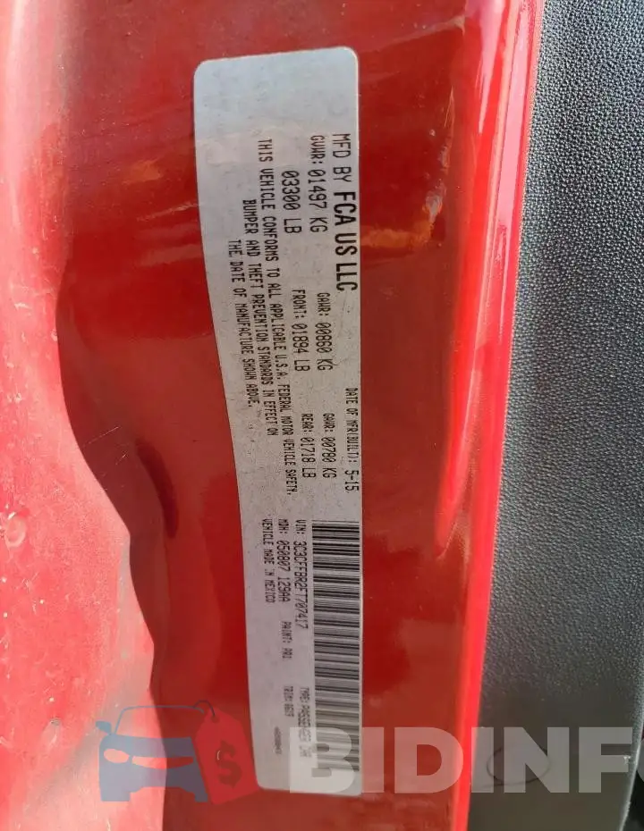 3C3CFFBR2FT707417 Photo# 12