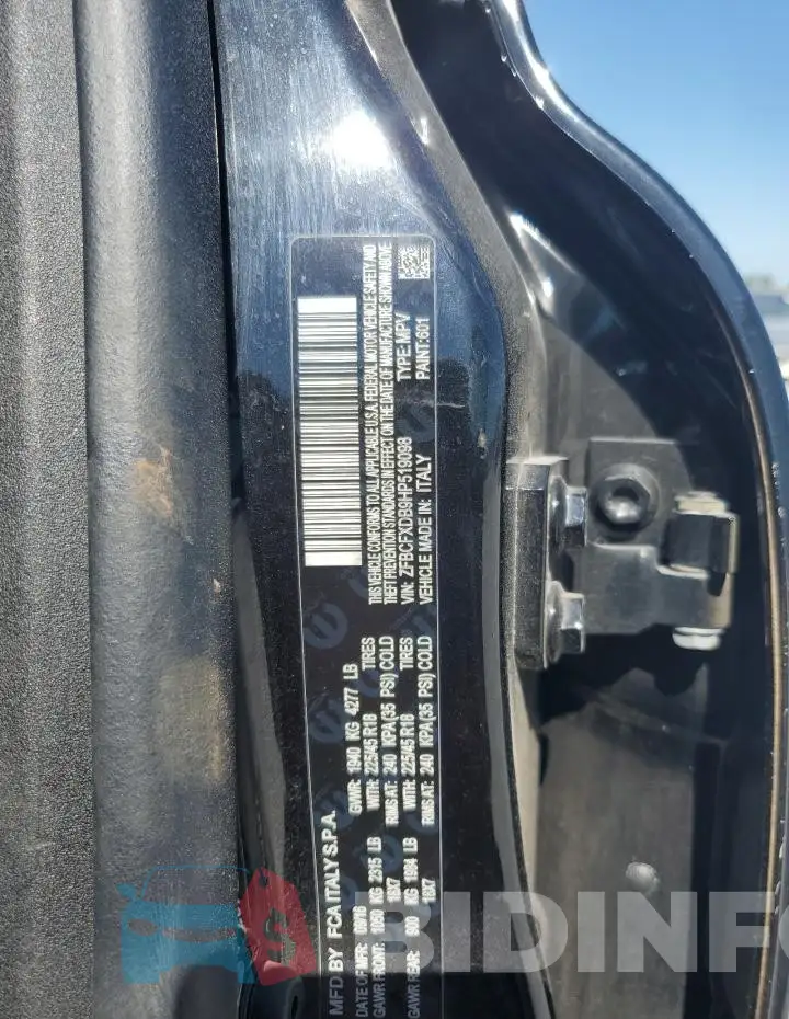 ZFBCFXDB9HP519098 Photo# 12