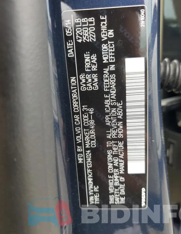 YV140MFK7F1334024 Photo# 12