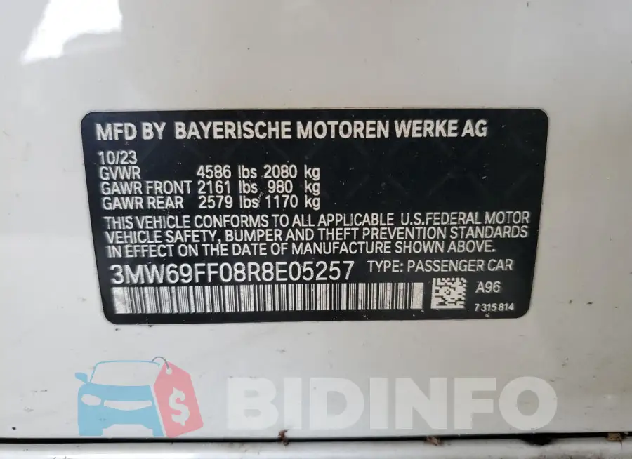 3MW69FF08R8E05257 Photo# 12