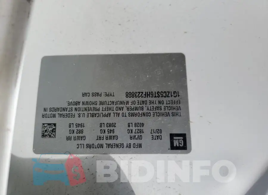 1G1ZC5ST6HF223888 Photo# 12