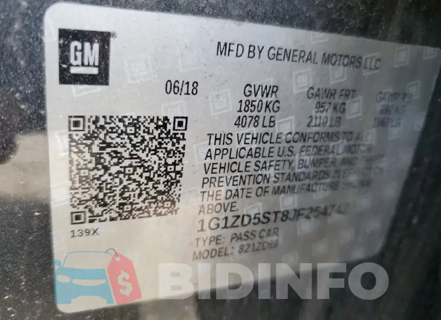 1G1ZD5ST8JF254742 Photo# 12