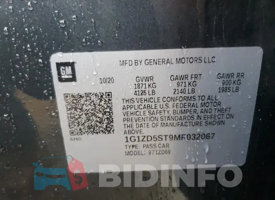 1G1ZD5ST9MF032067 Photo# 13