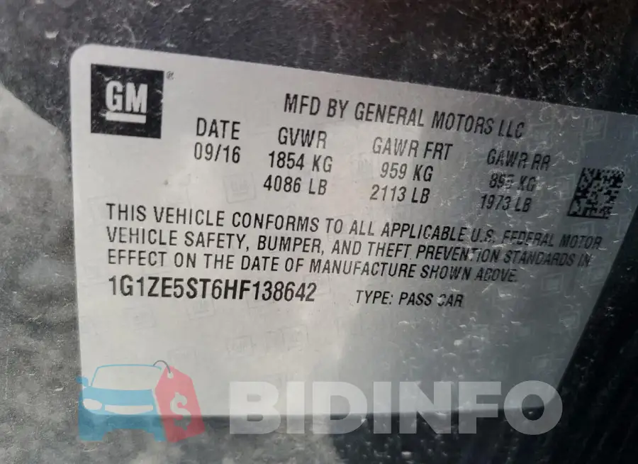 1G1ZE5ST6HF138642 Photo# 12