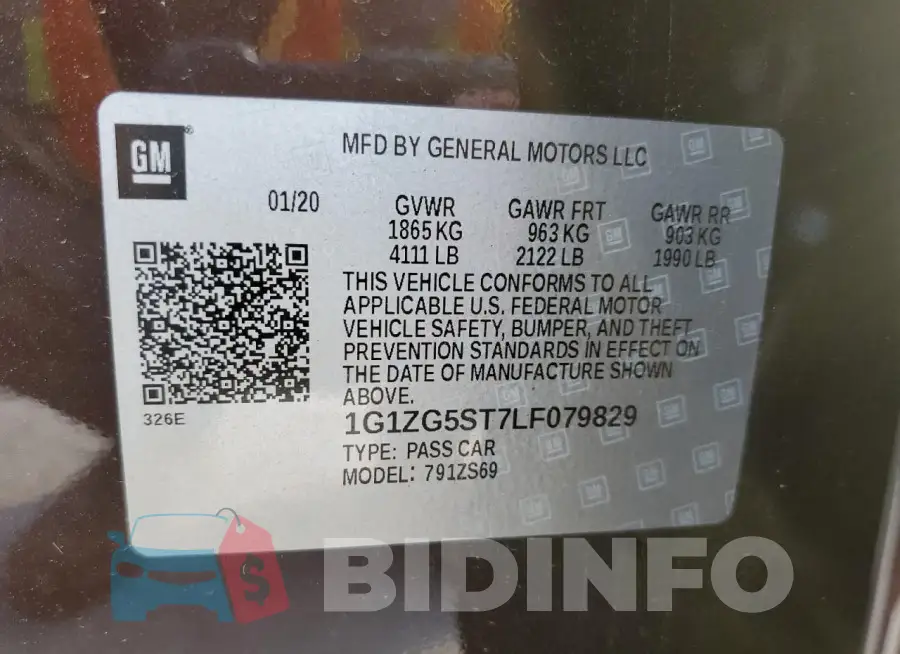 1G1ZG5ST7LF079829 Photo# 12