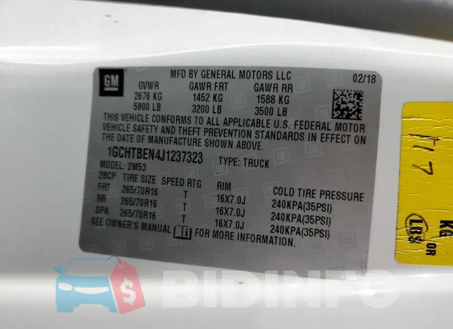 1GCHTBEN4J1237323 Photo# 12