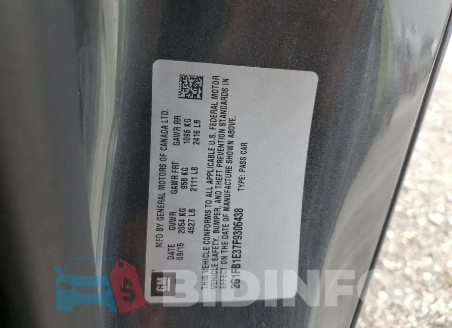 2G1FB1E37F9306438 Photo# 12