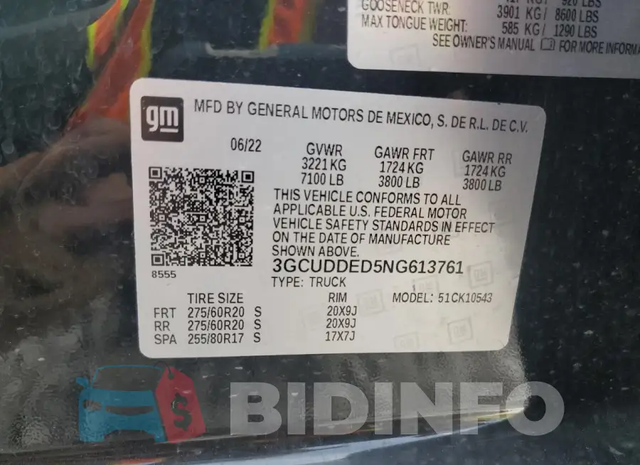 3GCUDDED5NG613761 Photo# 13