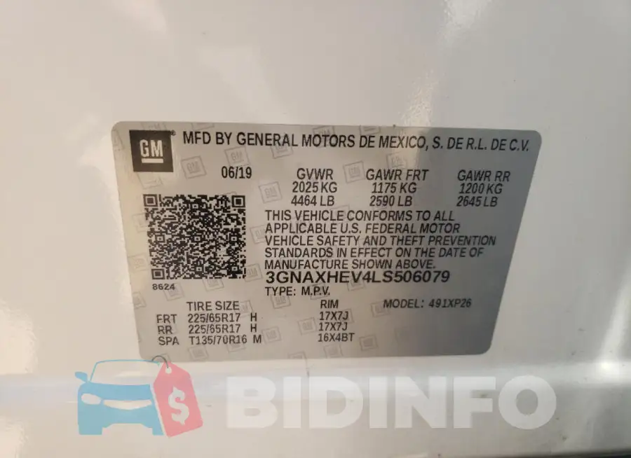 3GNAXHEV4LS506079 Photo# 12