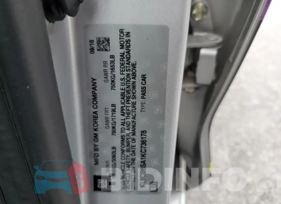 KL8CB6SA1KC736178 Photo# 12