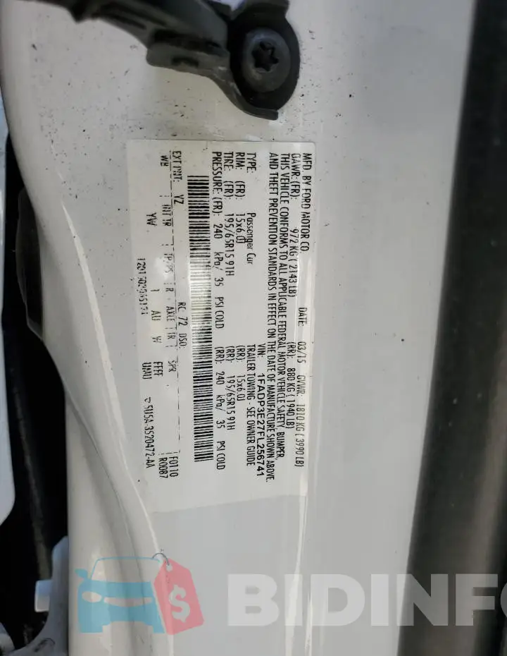 1FADP3E27FL256741 Photo# 12