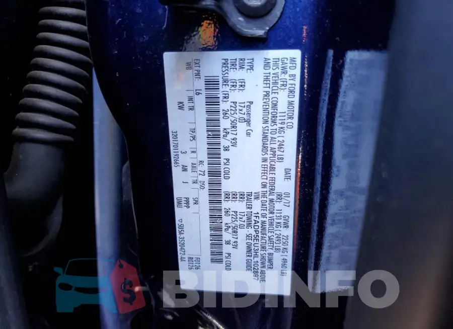 1FADP5EU3HL102897 Photo# 12