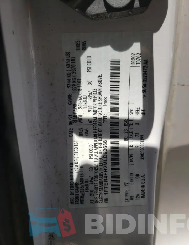 1FTER4FH2MLD62688 Photo# 12