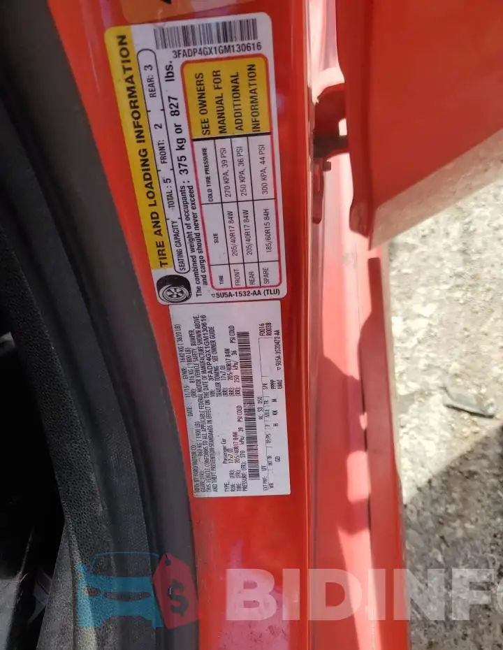 3FADP4GX1GM130616 Photo# 12